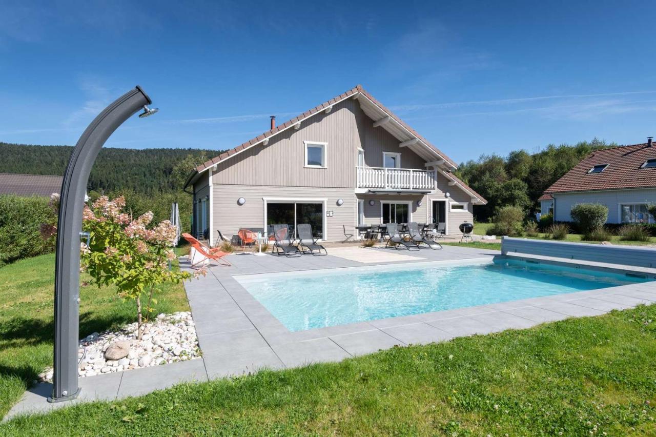 Chalet Du Bien-Etre 15P. Piscine,Spa, Hammam,Petanque,Basket Жерарме Экстерьер фото