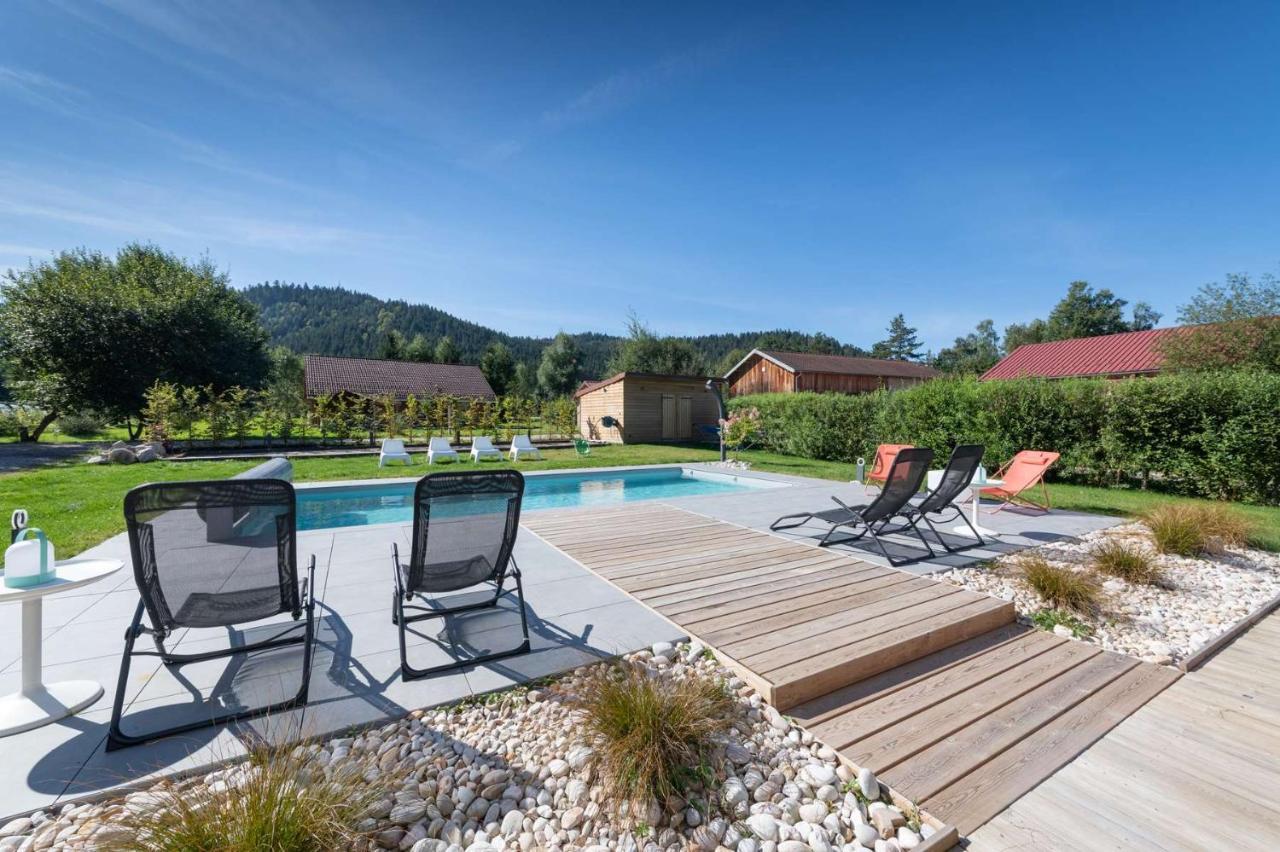 Chalet Du Bien-Etre 15P. Piscine,Spa, Hammam,Petanque,Basket Жерарме Экстерьер фото