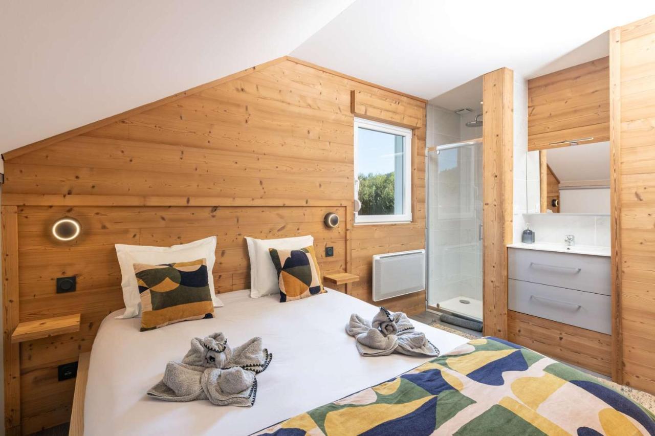 Chalet Du Bien-Etre 15P. Piscine,Spa, Hammam,Petanque,Basket Жерарме Экстерьер фото